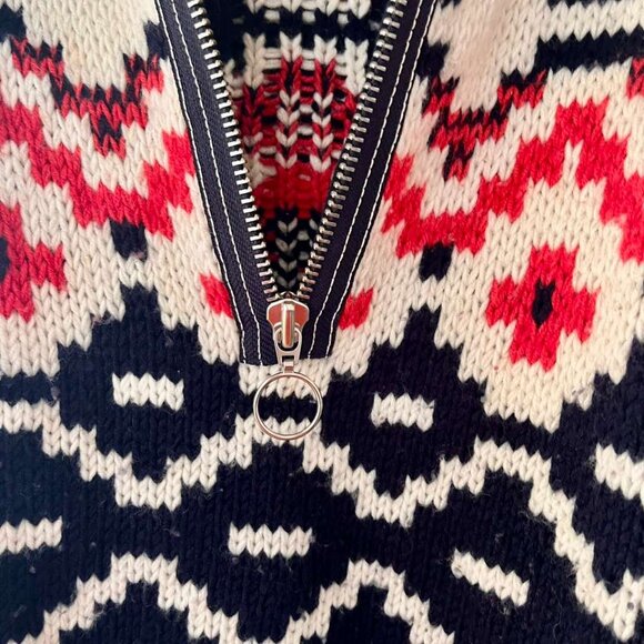 Maje Après-Ski Pullover Half-Zip Sweater Sz 2 - Picture 4 of 5